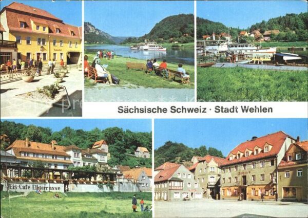 Wehlen Sachsen Karl Marx Platz Liegewiese Fähre Anlege