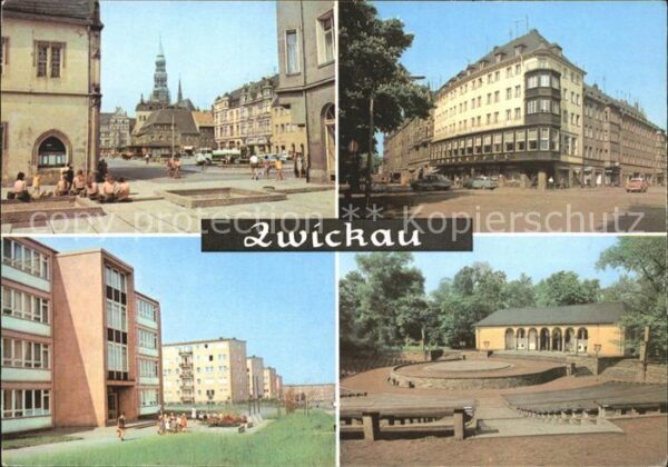 Zwickau Sachsen Markt Ringkaffee Stadtteil Eckersbach F