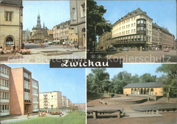 Zwickau Sachsen Markt Ringkaffee Stadtteil Eckersbach F