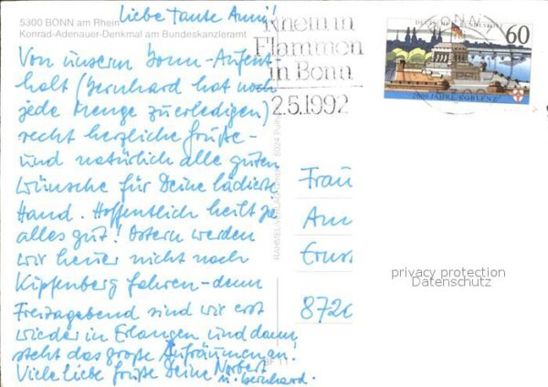 Bonn Rhein Konrad Adenauer Denkmal am Bundeskanzle – Bild 2