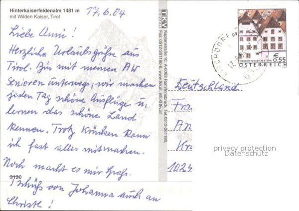 Kaisergebirge Hinterkaiserfeldenalm mit Wildem Kaiser – Bild 2