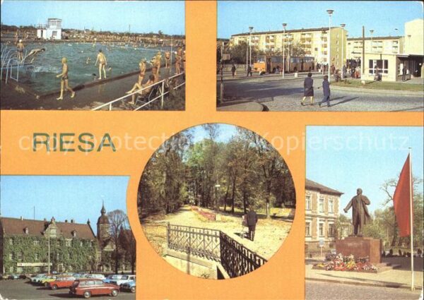 Weida Riesa Schwimmbad Bushaltestelle Rathaus Stadt