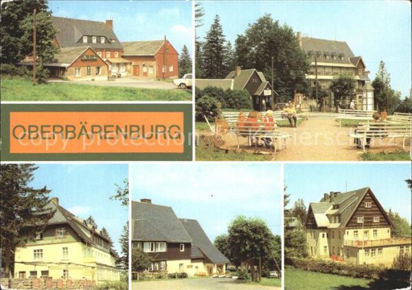 Oberbaerenburg Baerenburg HO Hotel Gaststätte Zum Bären FDGB Erho