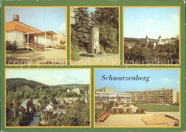 Schwarzenberg Erzgebirge Gaststätte Roter Löwe Sowjetisches Ehre