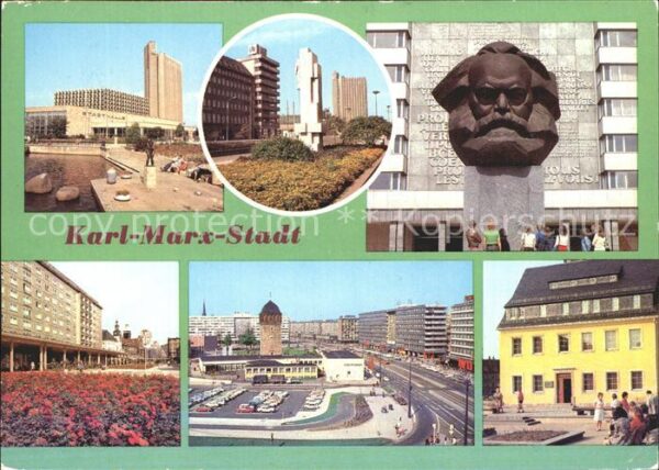 Karl-Marx-Stadt Stadthalle Interhotel Kongress Karl Mar