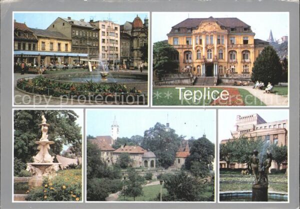 Teplice Teilansichten Brunnen