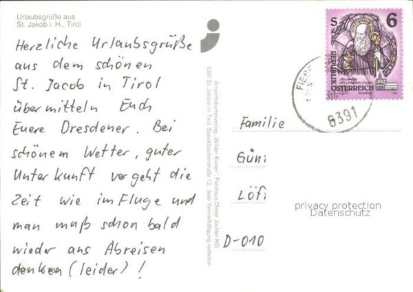 St Jakob Haus Ortspartie mit Kirche Berghaus Kühe Alp – Bild 2
