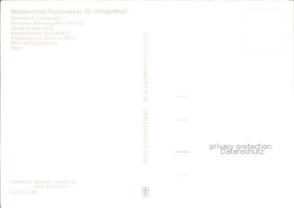 Rautenkranz Vogtland Ferienheim Grosse Pyra Kinderkurheim Si – Bild 2
