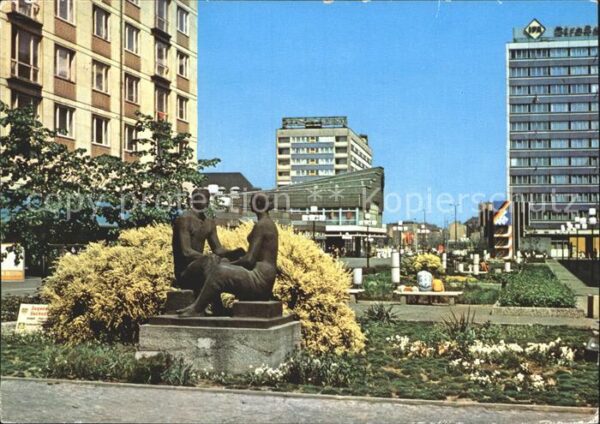 Leipzig Reichsstrasse Skulptur Messestadt