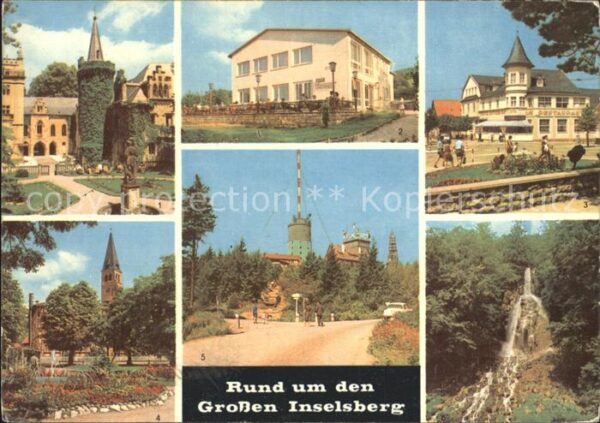 Grosser Inselsberg und Umgebung Schloss FDGB Heim Kurhotel