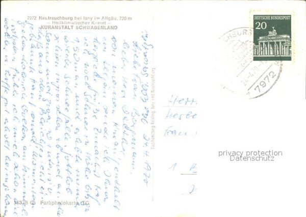 Neutrauchburg Kuranstalt Schwabenland Heilklimatische – Bild 2