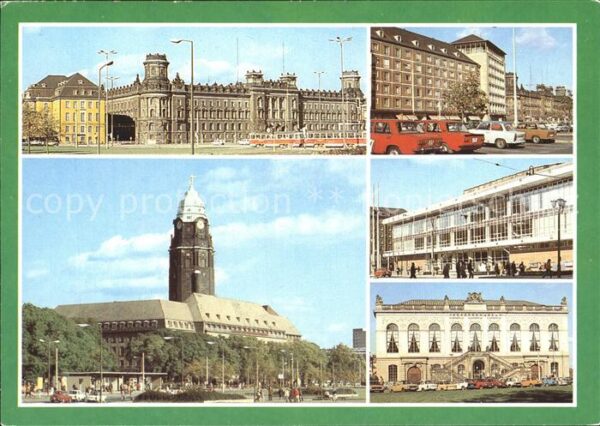 Dresden Pirnaischer Platz Rathaus Kulturpalast