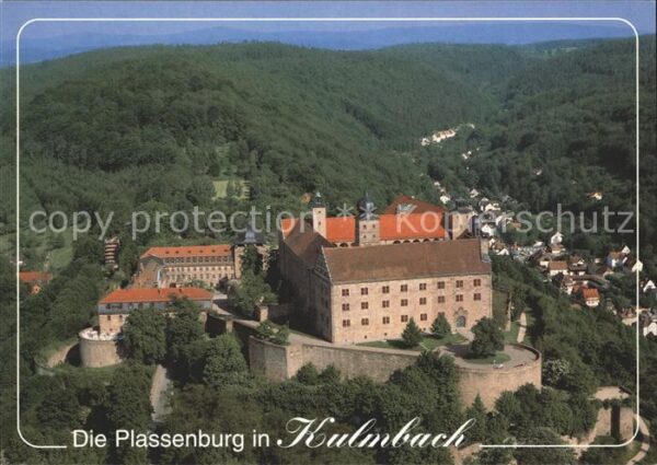 Kulmbach Plassenburg Fliegeraufnahme