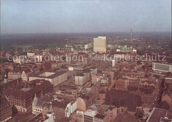 Leipzig Messestadt Fliegeraufnahme