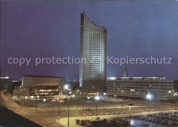 Leipzig Karl Marx Platz Hochhaus Messestadt