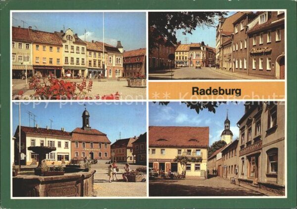 Radeburg Platz des 8. Mai Heinrich Zille Strasse
