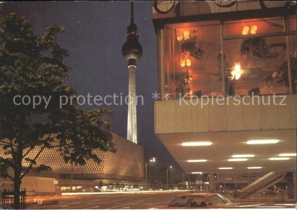 Berlin Karl Liebknecht Strasse Fernsehturm Nac