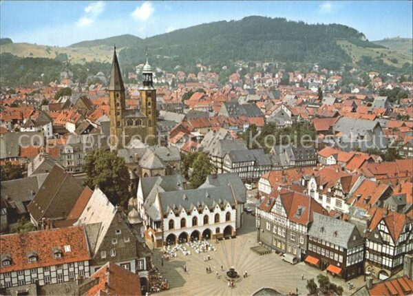 Goslar Marktplatz Kirche 1000jährige Fachwerks