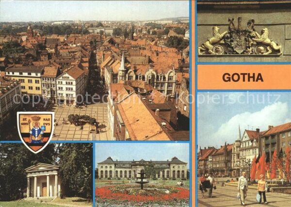 Gotha Thueringen Blick vom Turm der Margaretenkirche Wap