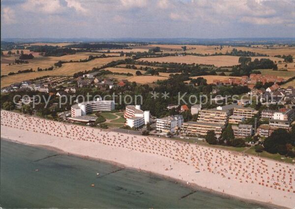 Groemitz Ostseebad Hotelanlagen Strand Fliegeraufnahme