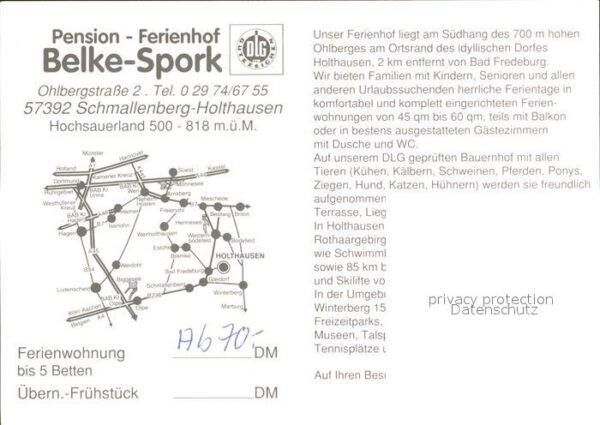 Holthausen Sauerland Pension Ferienhof Belke Spork Reiten Fl – Bild 2