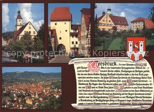 Hersbruck Teilansichten Kirche Tor Wappen Geschic