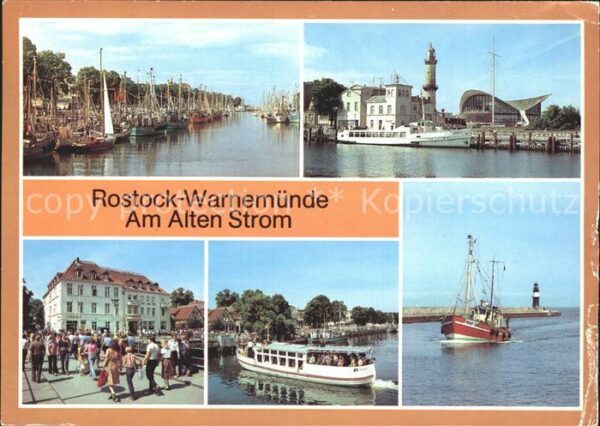 Warnemuende Ostseebad Alter Strom Leuchtturm Teepott FDGB Erh