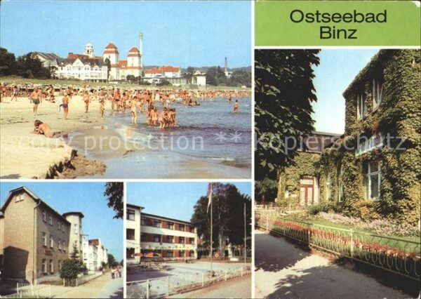Binz Ruegen Strand Kurhaus FDGB Erholungsheim Rosa