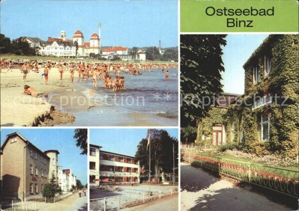Binz Ruegen Strand Kurhaus FDGB Erholungsheim Rosa