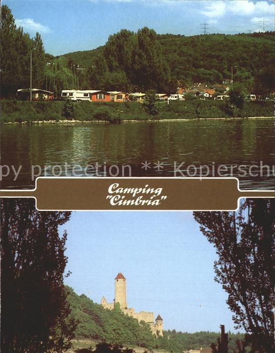 Neckarzimmern Campingplatz Cimbria am Neckar Burg Hor