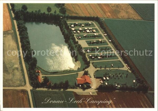 Eggelstetten Donau Lech Camping Badesee Fliegeraufna