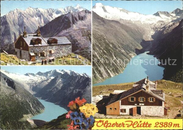 Olpererhuette Hochferner Gruppe Schlegeis Stausee Zil