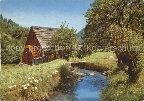 Schwarzwald Mühle Wasserrad