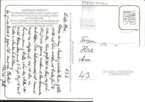 St Maergen Hexenlochmühle Wasserrad Schwarzwald – Bild 2