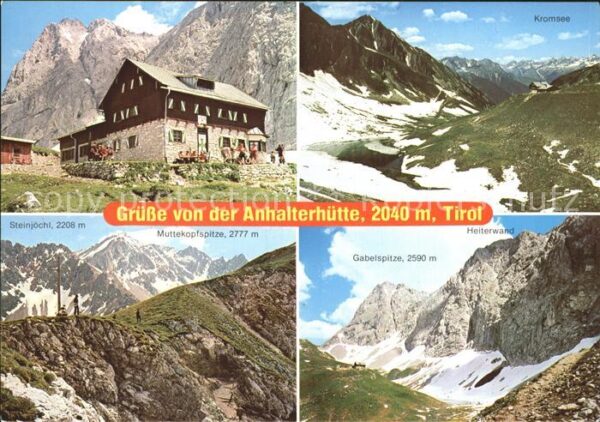 Anhalter Huette Kromsee Gebirgspanorama