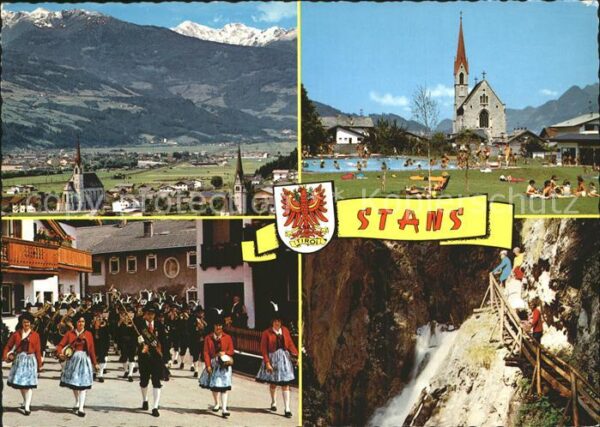 Stans Tirol Panorama Unterinntal Alpen Freibad Kirc