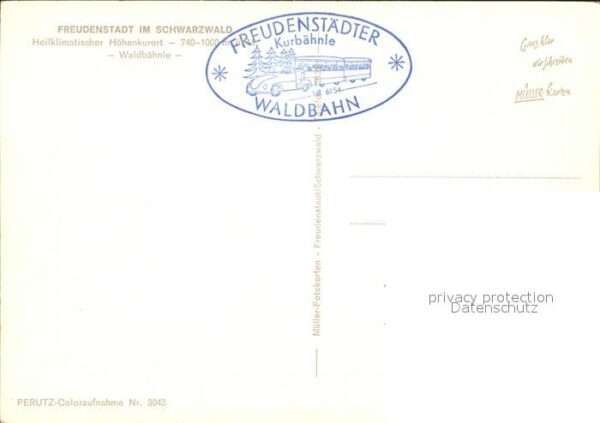 Freudenstadt Waldbähnle Parkwald Schwarzwald – Bild 2