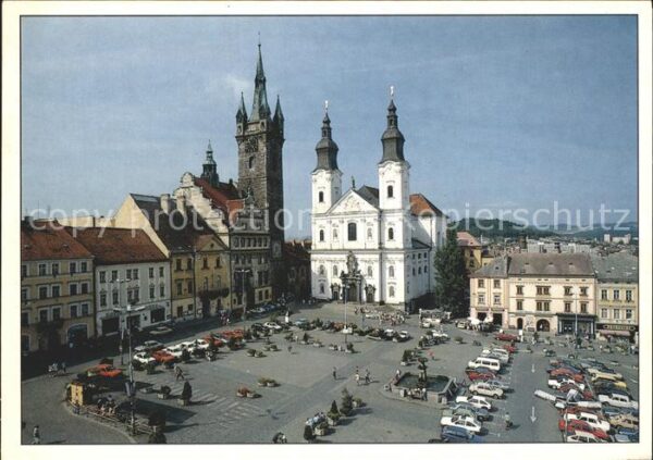 Klatovy Marktplatz St Ignatius Kirche Schwarzer