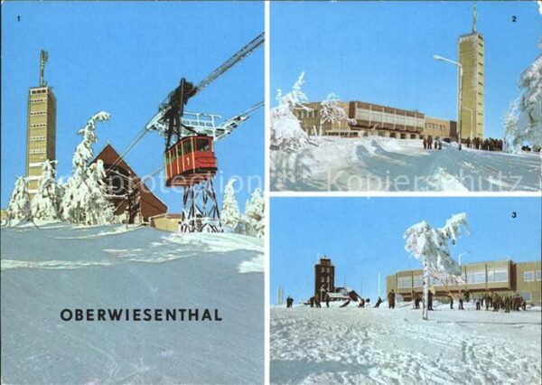 Oberwiesenthal Erzgebirge Bergstation Drahtseilbahn Aussichtsturm