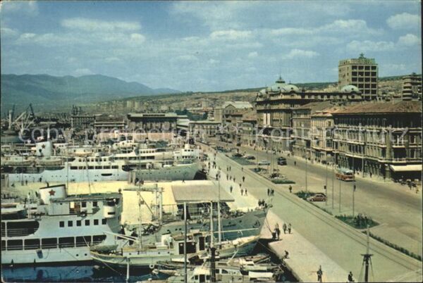 Rijeka Fiume luka Hafenstrasse Schiffe