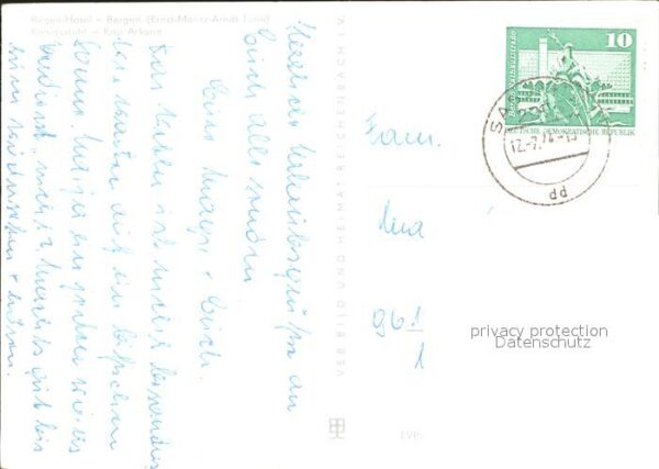 Insel Ruegen Rügen Hotel Bergen Ernst Moritz Arndt T – Bild 2