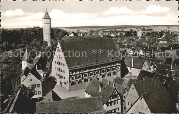 Dinkelsbuehl Jugendherberge mit grünem Turm