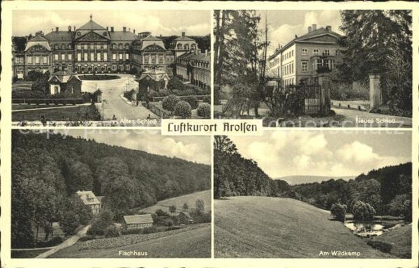 Arolsen Bad Altes Schloss Fischhaus Neues Schloss A