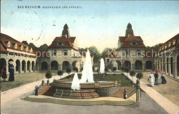 Bad Nauheim Badehäuser und Sprudel