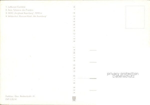 Auersberg Wildenthal Talsperre des Friedens HOG- Berghotel A – Bild 2