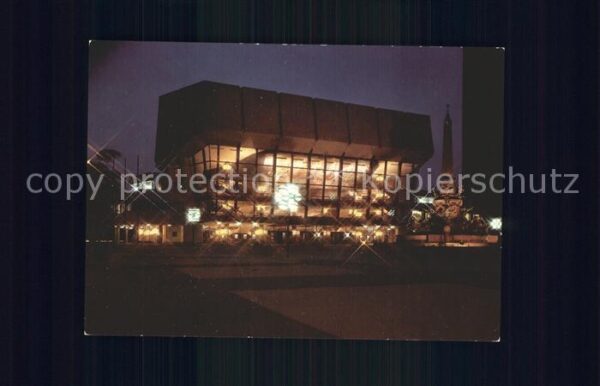 Leipzig Neues Gewandhaus Nachtaufnahme