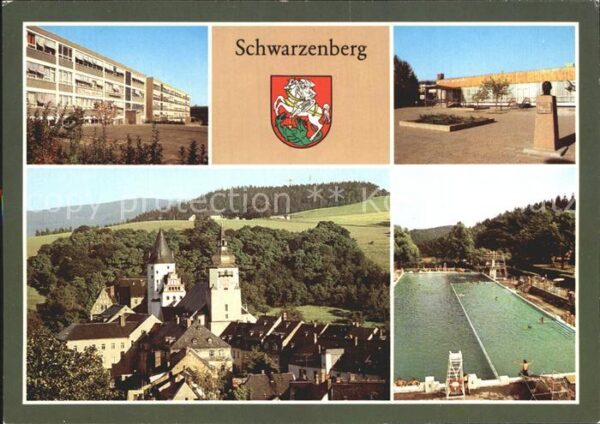 Schwarzenberg Erzgebirge Gaststätte Roter Löwe Freibad