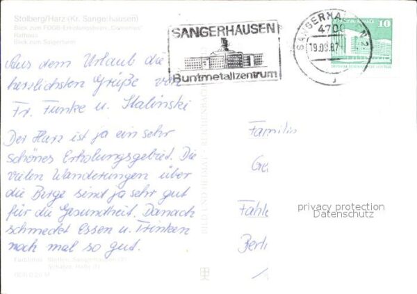 Stolberg Harz Erholungsheim Comenius Rathaus – Bild 2