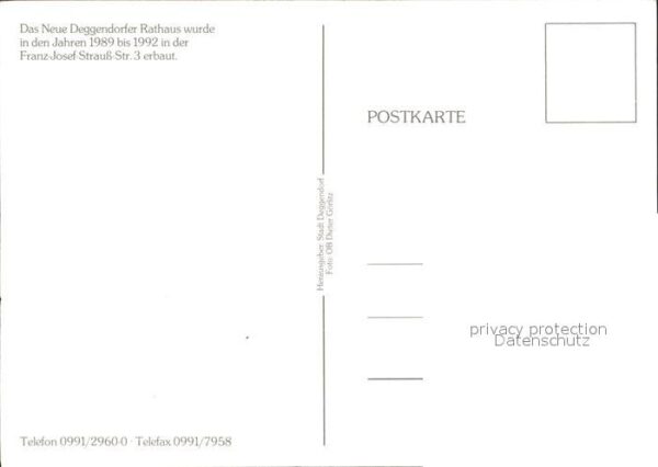 Deggendorf Donau Das Neue Rathaus – Bild 2