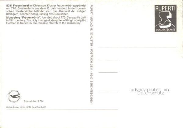 Fraueninsel Chiemsee Fliegeraufnahme – Bild 2
